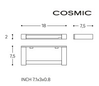 MEDIDAS PORTARROLLOS SIN TAPA METRIC COSMIC